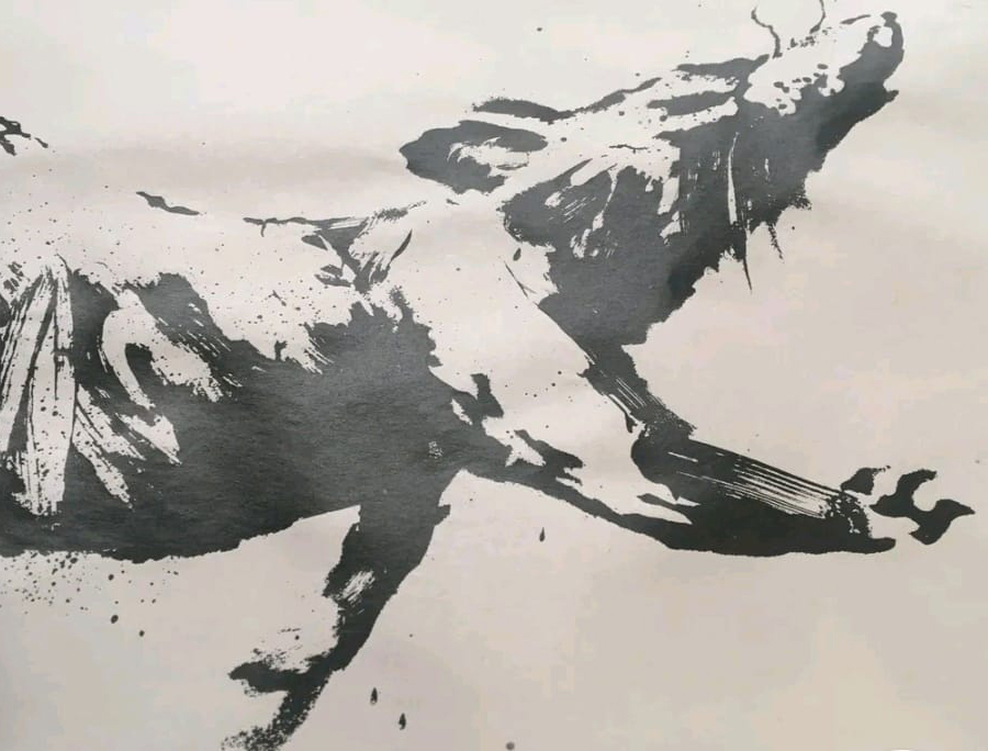 Banksy Rat poster - one of a set of two from a Banksy shop event in Croydon 2019