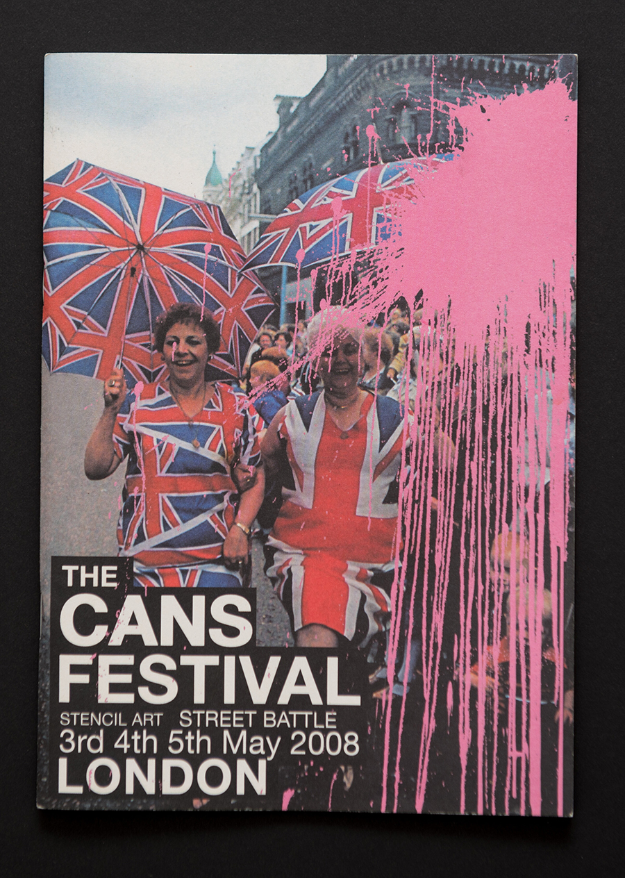 Banksy Programme for The Cans Festival May 2008