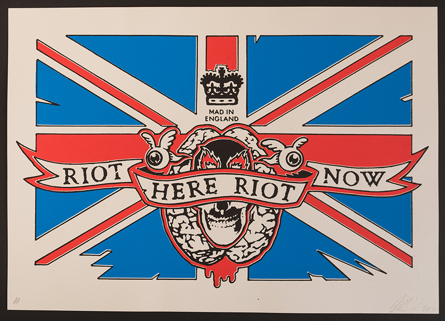 Carrie Reichardt - Riot here Riot Now - Signed and dated Artists Proof with embossed stamp