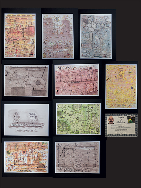 buy Charles Bronson - Broadmoor Collection - 10 limited edition prints size a4