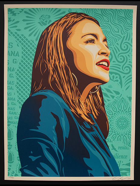 Ernesto Yerena - Ganas AOC - A portrait of popular freshman Congresswoman Alexandria Ocasio-CortezR