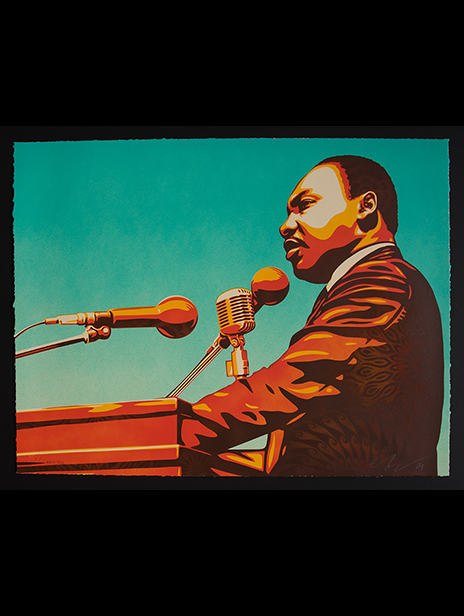Ernesto Yerena Montejano Martin Luther King signed limited edition print
