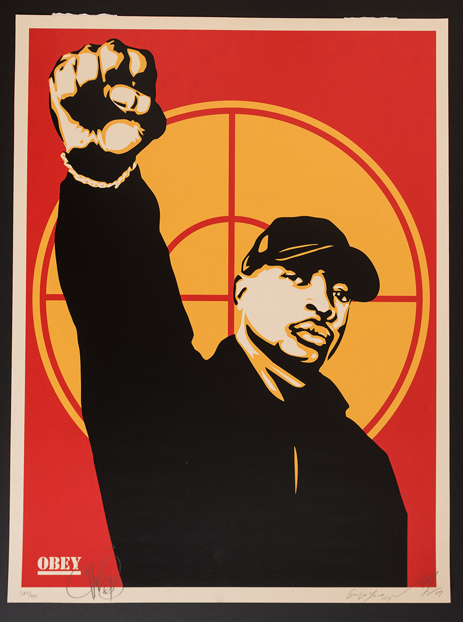 Obey and Ernesto Yerena collaboration Chuck D - Signed limited edition print