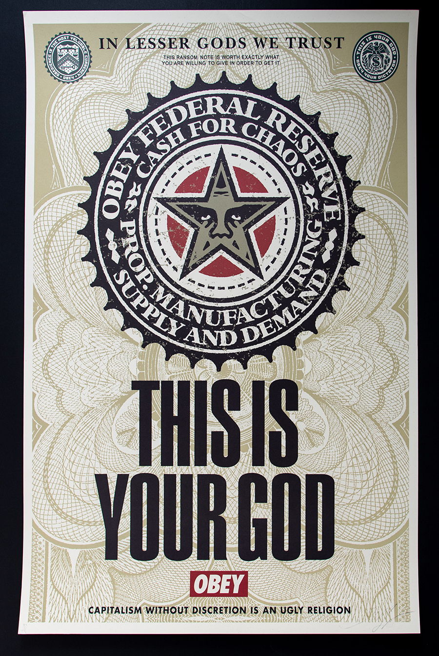 Obey Shepard Fairey This Is Your God 2004 Artists Proof Signed and dated