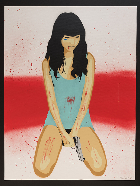 Buy Solus - Girl With A Gun - Signed AP Print